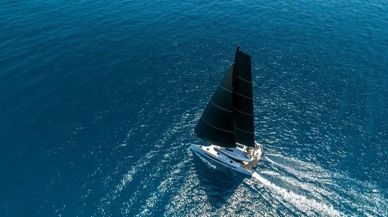 Slide: The Image of Aerial view of 2026 McConaghy MC55 sailing on open blue sea. - 6