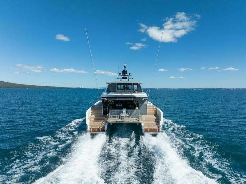 Slide: The Image of Luxury McConaghy MC63P yacht cruising on open sea, 2026 model. - 11