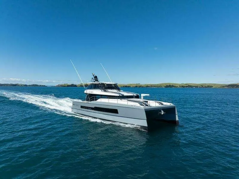 Slide: The Image of 2026 McConaghy MC63P yacht cruising on open water under clear blue skies. - 14