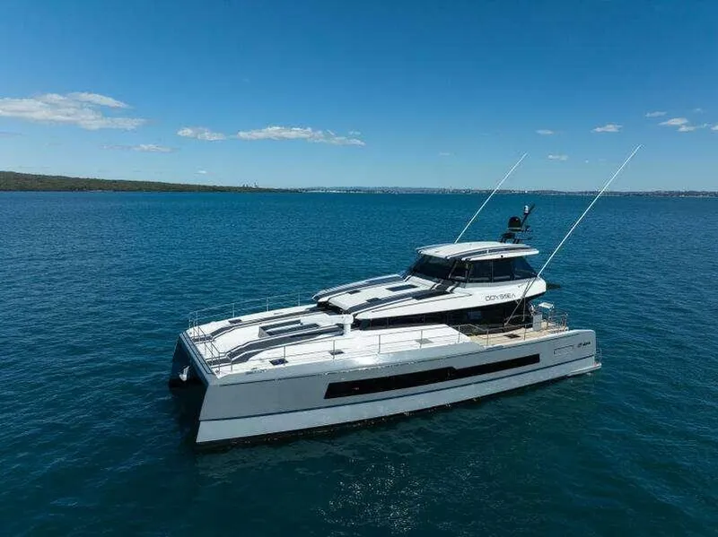 Slide: The Image of 2026 McConaghy MC63P yacht cruising on open blue sea under clear sky. - 3