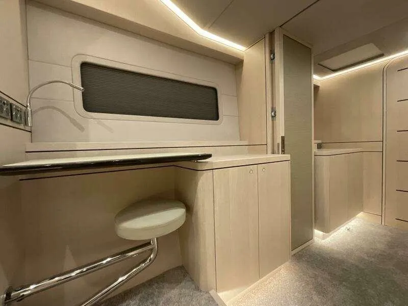 Slide: The Image of Luxurious interior of 2026 McConaghy MC63P yacht with modern furnishings and ambient lighting. - 38