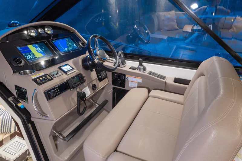 Slide: The Image of Pwered helm seat (up/down, fore/aft), 2 foot rests, up/down bolster, and adjustable wheel - 5