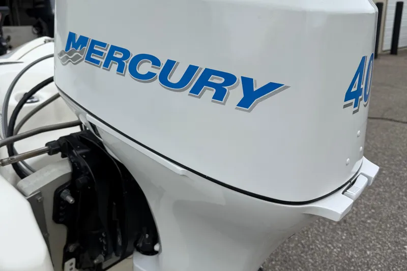 Slide: The Image of Mercury 40HP outboard motor on 2007 Zodiac Yachtline 380DL boat. - 8