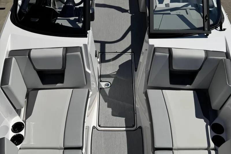 Slide: The Image of 2025 Yamaha Boats AR220 interior with sleek seating and modern design. - 4