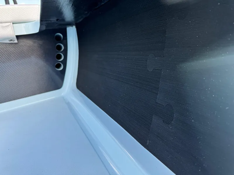 Slide: The Image of 2024 Chittum Skiffs 21 Mangrove interior detail with sleek design and modern features. - 15