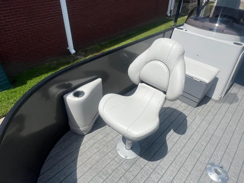 Slide: The Image of 2021 Sylvan Mirage Fish 8522 Party Fish boat with a swivel chair and console. - 22