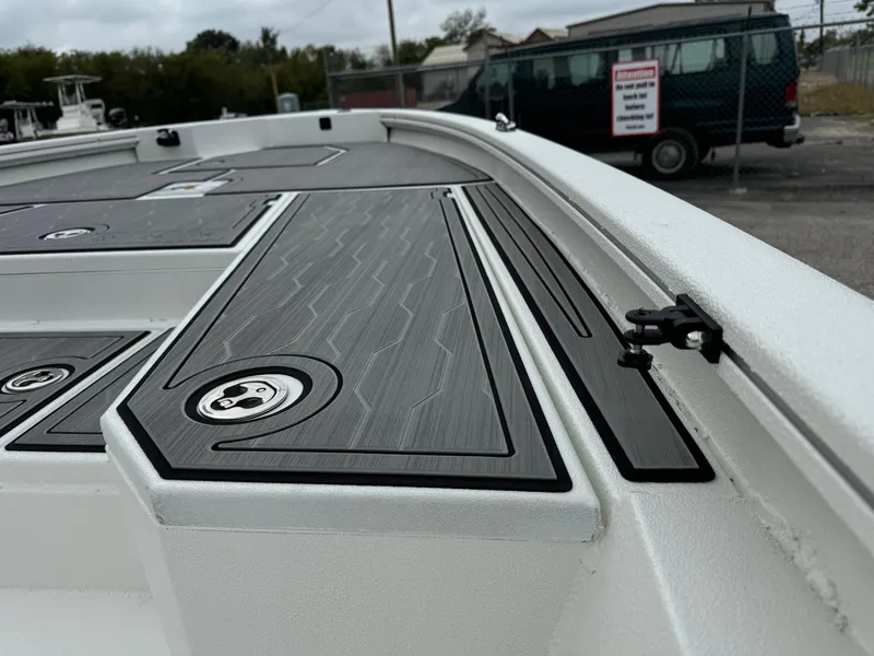 Slide: The Image of Avid 21 Mag 2025 boat deck with sleek design and modern fittings. - 10