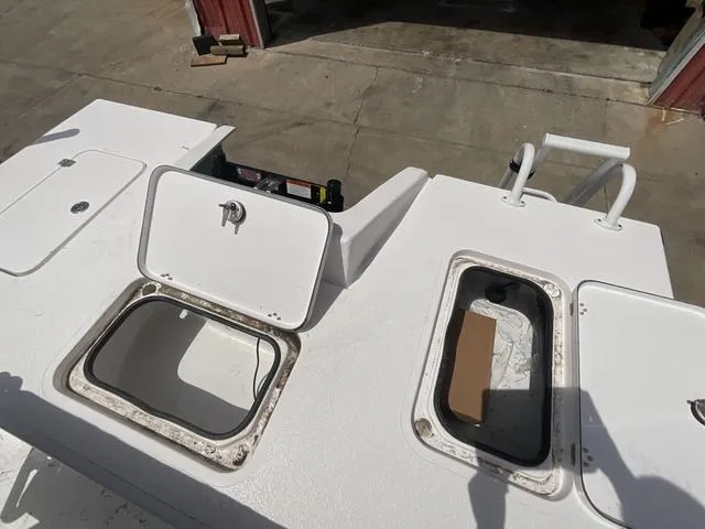 Slide: The Image of 2025 Majek 2206 Illusion boat deck with open storage compartments. - 16