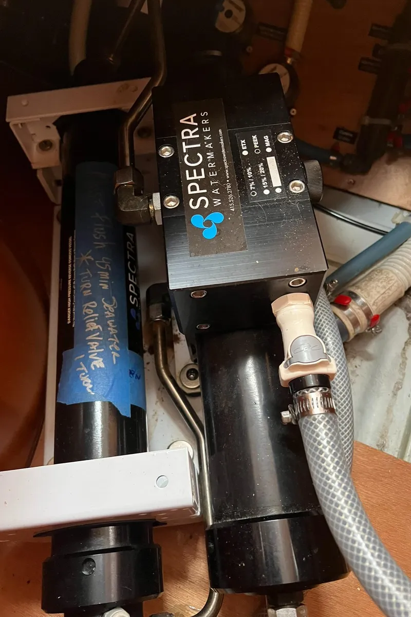 Slide: The Image of Spectra watermaker system in a 2005 Beneteau First 44.7 yacht. - 39