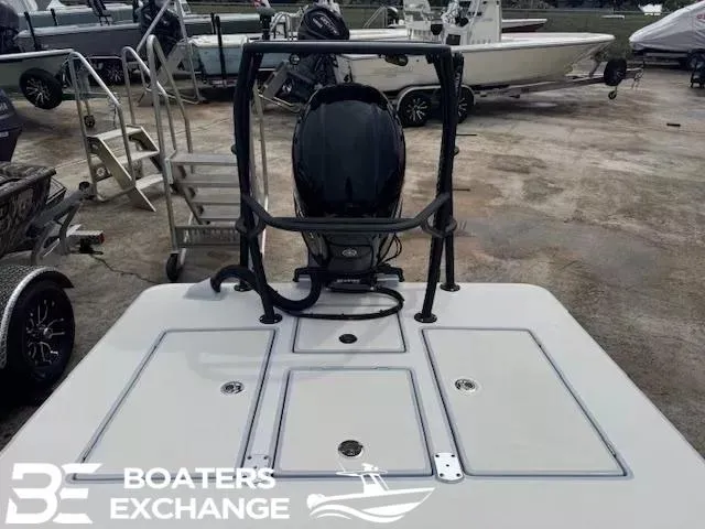 Slide: The Image of 2025 Maverick HPX-V 18 boat at Boaters Exchange, featuring a sleek design and powerful engine. - 3