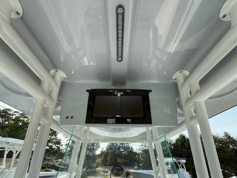 Slide: The Image of 2025 Cape Horn 32 XS boat interior with sleek design and modern features. - 14
