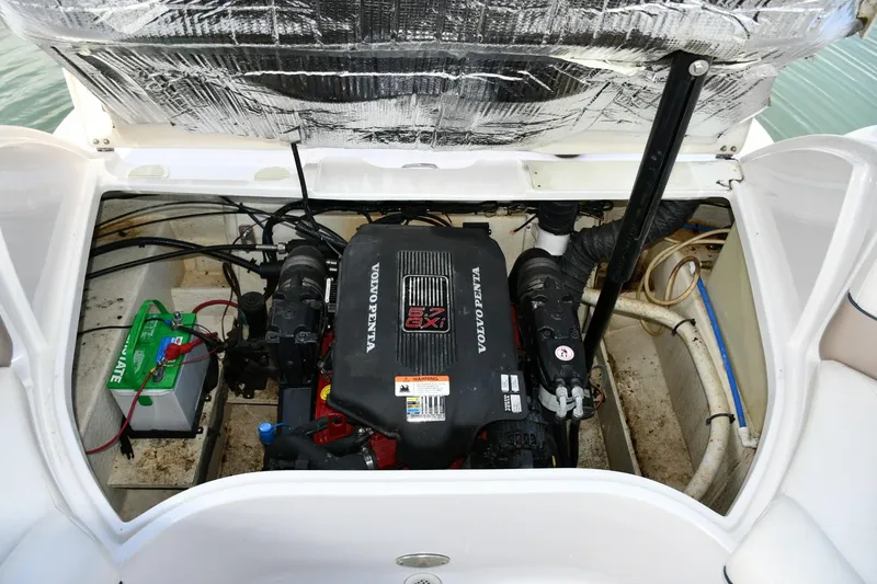 Slide: The Image of Engine compartment of 2005 Four Winns 234 Funship boat with Volvo Penta engine. - 13