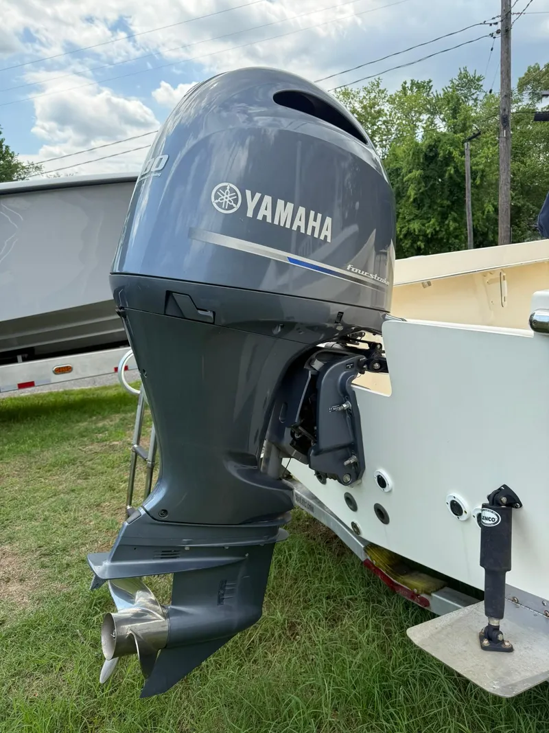 Slide: The Image of Yamaha outboard motor on 2020 Jones Brothers 23 Cape Fisherman Lite Tackle boat. - 20