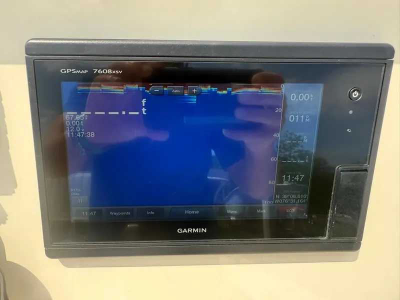 Slide: The Image of Garmin GPS display on 2020 Jones Brothers 23 Cape Fisherman Lite Tackle boat. - 4