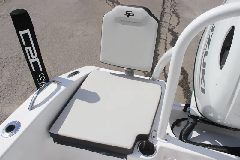 Slide: The Image of 2025 Sea Pro 202 CC boat seat with Suzuki engine, featuring sleek design and comfort. - 19