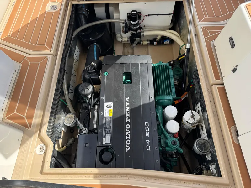 Slide: The Image of Engine compartment of a 2014 Cutwater C-28 Coupe with Volvo Penta D4 260 engine. - 15