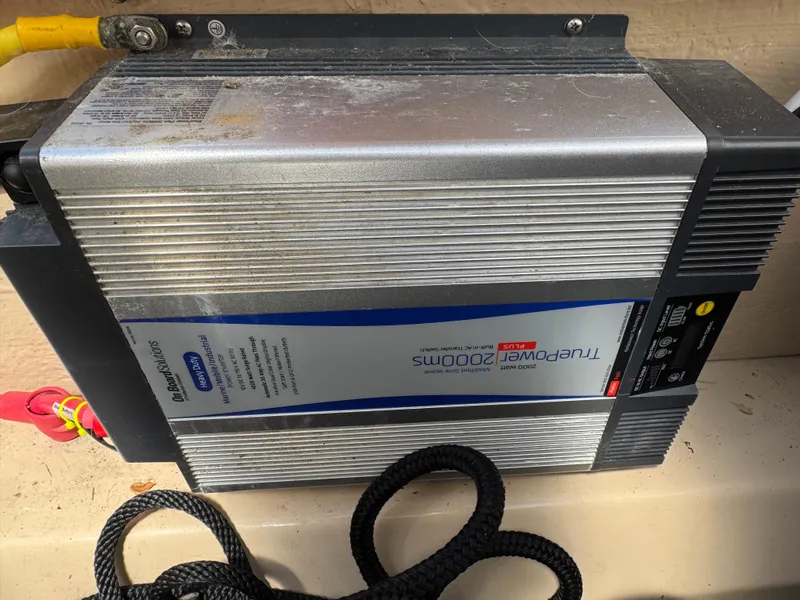 Slide: The Image of Battery charger in a 2014 Cutwater C-28 Coupe boat. - 44