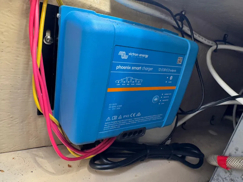 Slide: The Image of Victron Energy Phoenix Smart Charger in 2014 Cutwater C-28 Coupe boat. - 45