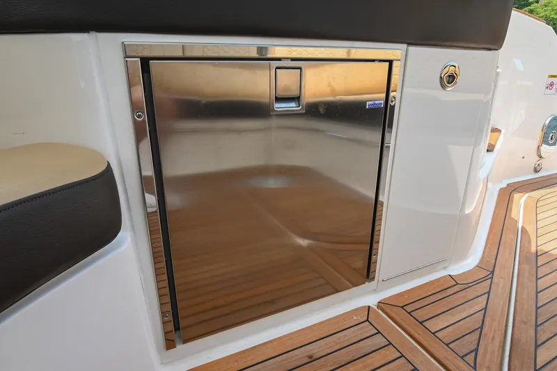 Slide: The Image of Stainless steel compartment on 2020 Sea Ray Sundancer 320 Coupe boat deck. - 24