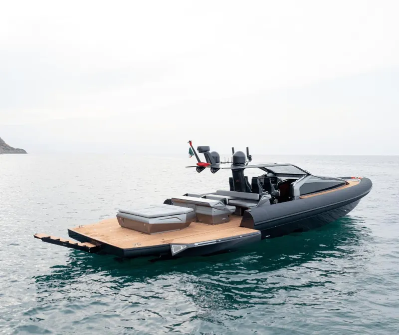 Slide: The Image of Luxury Anvera ANVERA 58 yacht, 2025 model, cruising on calm waters with sleek design. - 4
