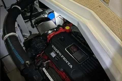 Slide: The Image of Engine compartment of 2008 Cruisers Yachts 360 Express with Volvo Penta engine. - 30