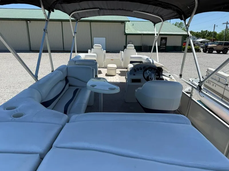 Slide: The Image of 2006 Bennington 2575 RFS - IO pontoon boat with spacious seating and canopy. - 10