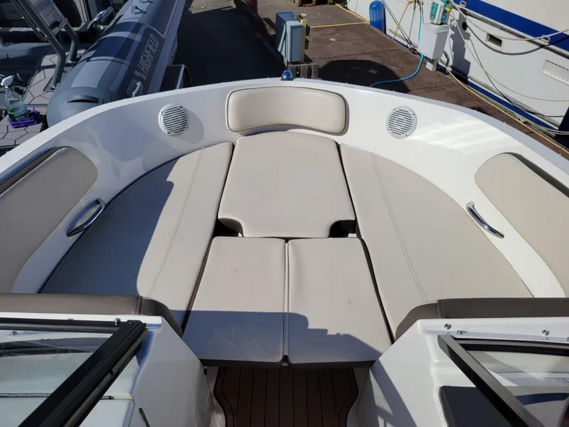 Slide: The Image of 2019 Bayliner VR6 Bowrider I/O with spacious bow seating and modern design. - 24