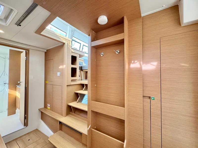 Slide: The Image of Interior of 2023 Excess 12 yacht with wooden finish and modern design. - 28