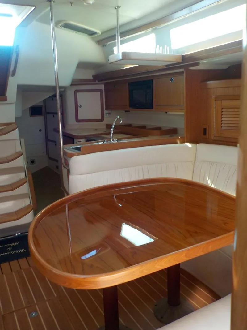 Slide: The Image of Interior Looking Aft at Galley & Dinette - 21