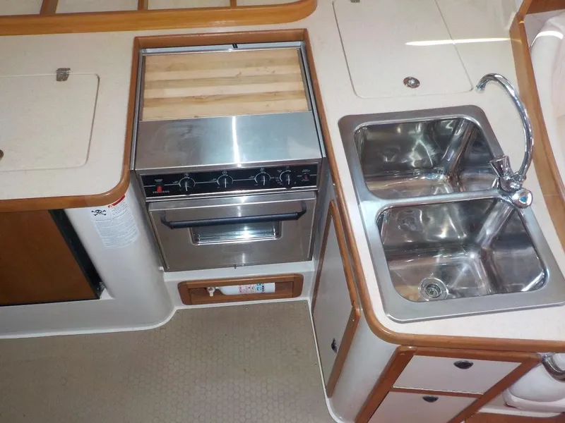 Slide: The Image of L Shaped Galley w/Double SS Sinks - 29
