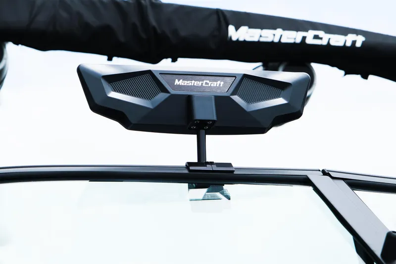 Slide: The Image of 2025 MasterCraft XT24 boat with advanced navigation system. - 16