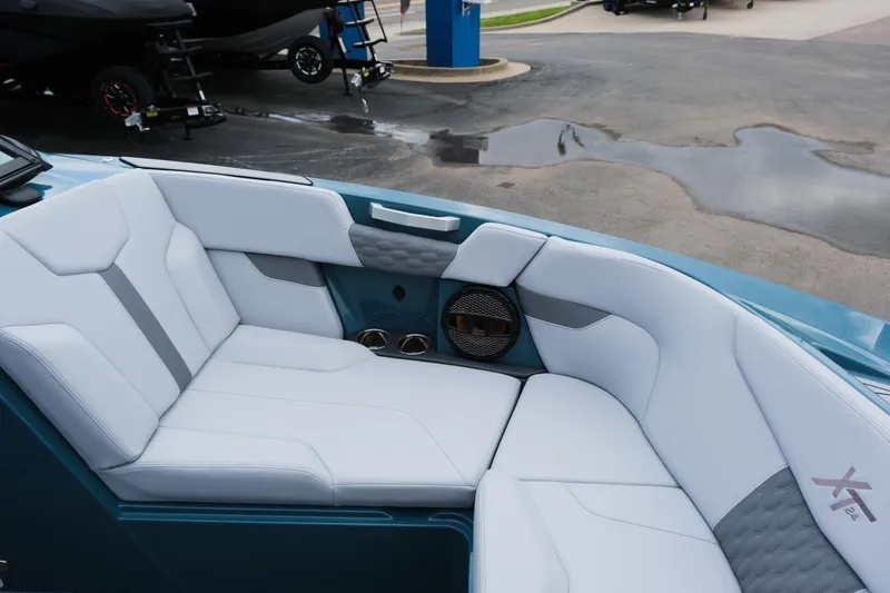 Slide: The Image of Luxurious seating in 2025 MasterCraft XT24 boat with modern design and premium materials. - 33