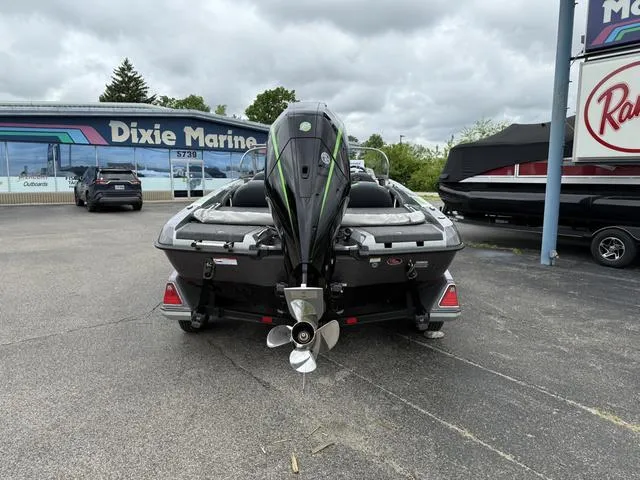 Slide: The Image of 2022 Ranger 212LS boat with outboard motor at Dixie Marine dealership. - 8