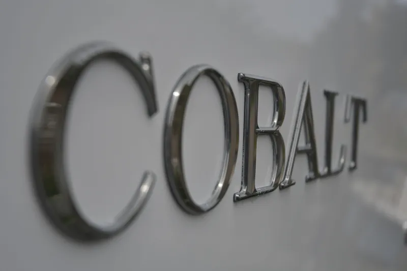 Slide: The Image of Close-up of 2017 Cobalt R7 logo in metallic letters. - 2