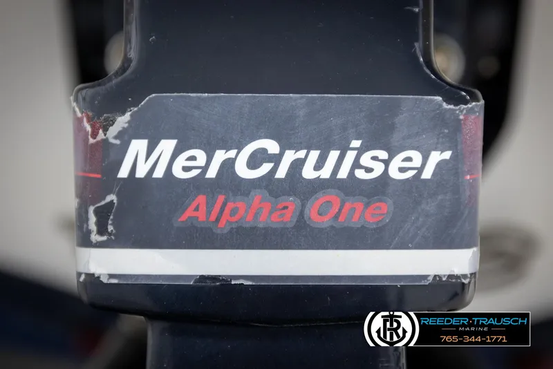 Slide: The Image of MerCruiser Alpha One engine part on a 2002 Rinker 180 boat. - 39