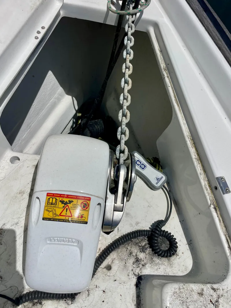 Slide: The Image of Anchor windlass system on a 2004 Beneteau 423 sailboat. - 8