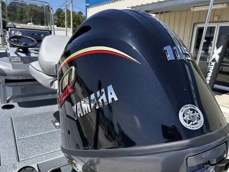 Slide: The Image of 2025 Xpress H190B boat with Yamaha engine, featuring sleek design and advanced technology. - 14