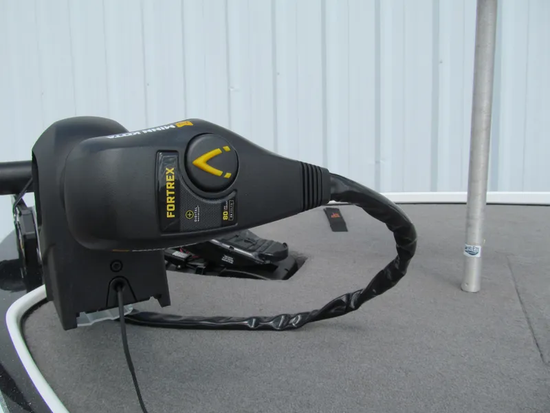 Slide: The Image of Trolling motor on 2011 Nitro Z-6 boat deck, featuring Fortrex branding. - 13