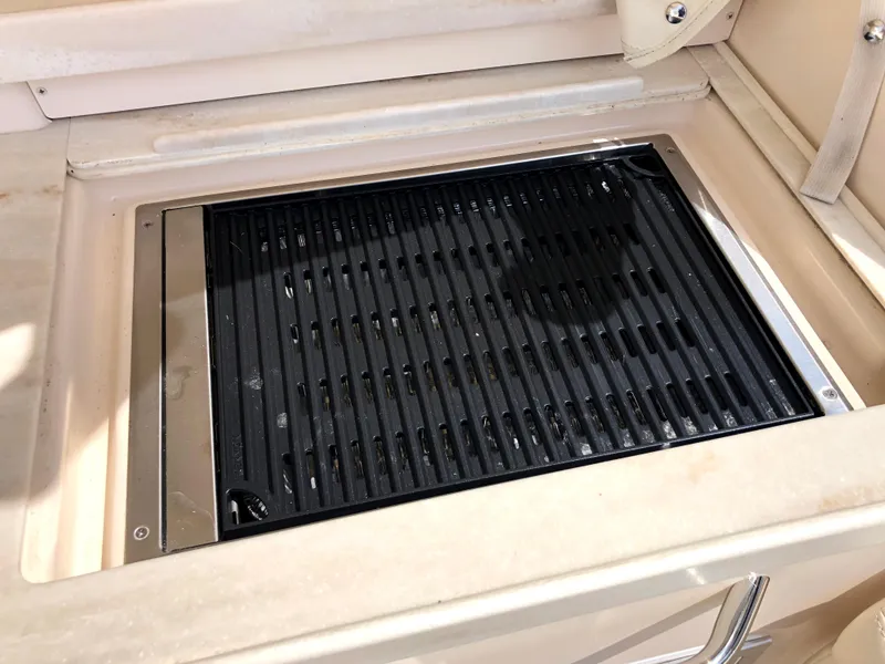 Slide: The Image of Built-in grill on 2023 Grady-White Freedom 375 boat. - 12