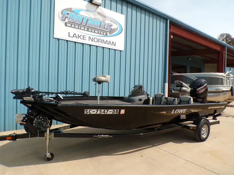 Slide: The Image of 2014 Lowe Stinger ST195 boat at Foothills Marine Center, Lake Norman. - 2