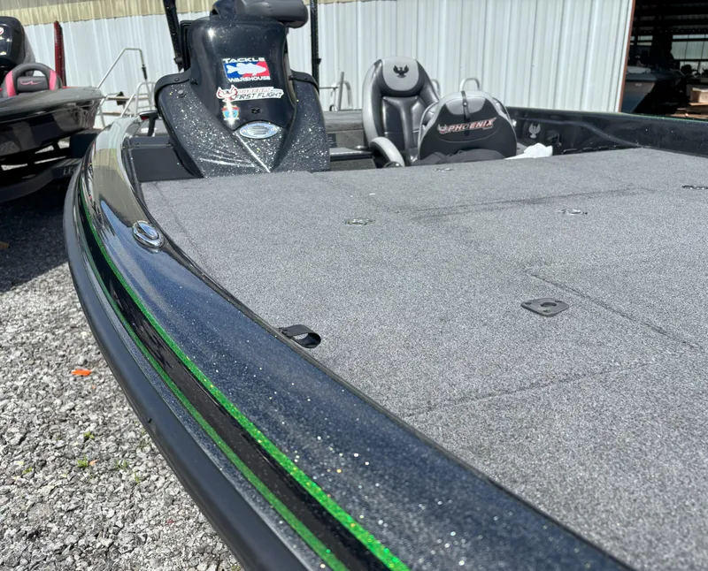 Slide: The Image of 2019 Phoenix 920 PRO XP boat with spacious deck and sleek design. - 3