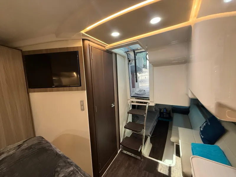 Slide: The Image of Interior of 2022 Regal 36 Grande Coupe, featuring modern design and comfortable seating. - 19