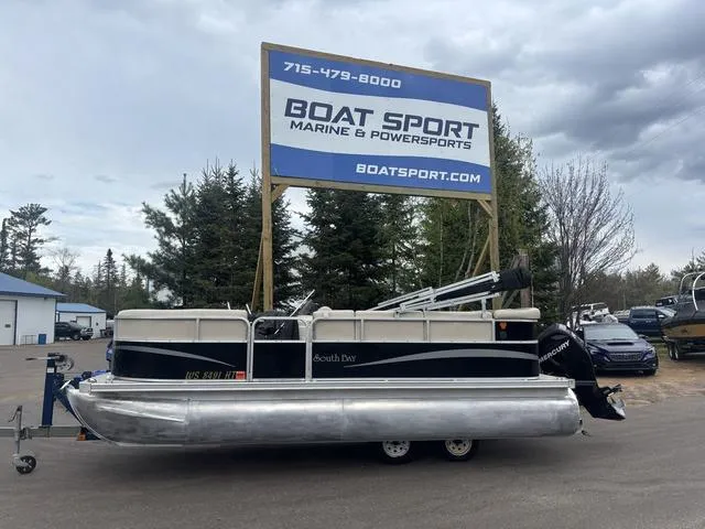 Slide: The Image of 2015 South Bay 420 CR pontoon boat at Boat Sport Marine dealership. - 1