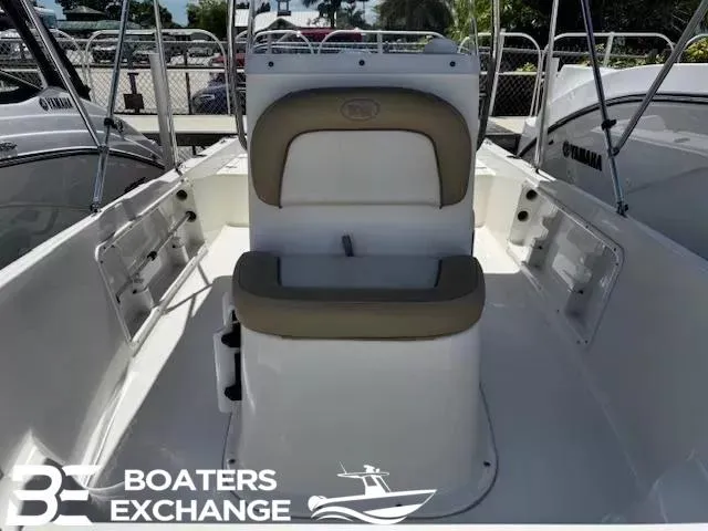Slide: The Image of 2017 Key West 1720 boat interior with seating, showcased by Boaters Exchange. - 8