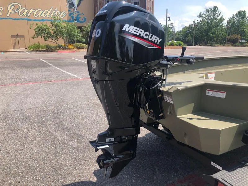 Slide: The Image of 2025 Tracker Grizzly 1650 T Prairie Wings Edition with Mercury outboard motor. - 4