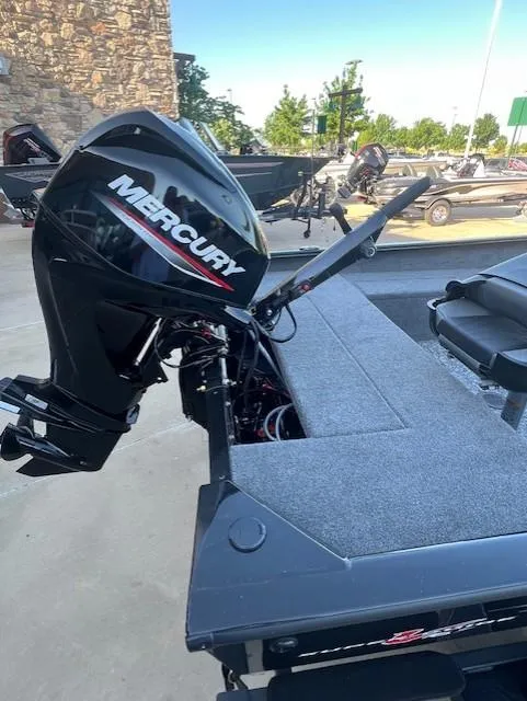 Slide: The Image of 2025 Tracker Super Guide V-16 T boat with Mercury outboard motor. - 3