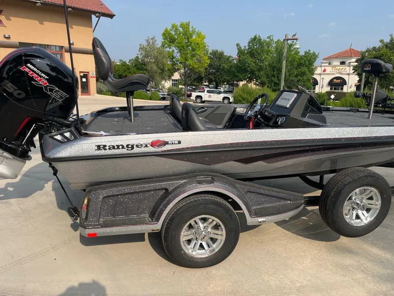 Slide: The Image of 2025 Ranger Z518 Cup-Equipped boat with Mercury Pro XS engine on trailer. - 3