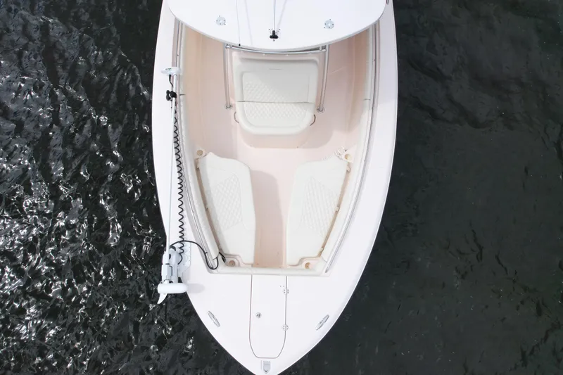 Slide: The Image of Top view of 2008 Grady-White Canyon 336 boat on water. - 3