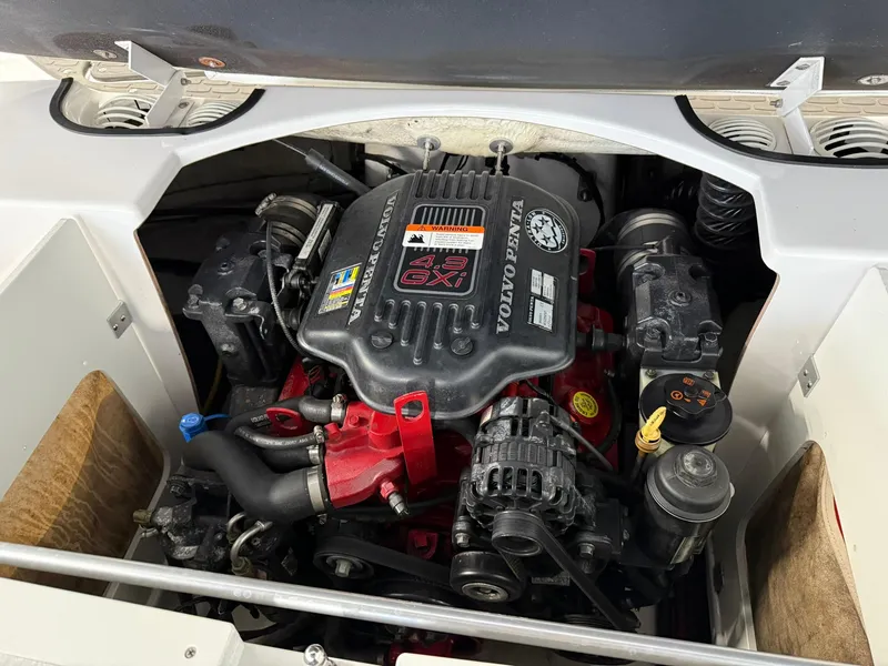 Slide: The Image of 2009 Four Winns H200 boat engine, Volvo Penta, detailed view. - 18