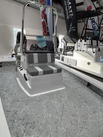 Slide: The Image of 2025 Majek 2206 Illusion boat interior with gray seating and modern design. - 4